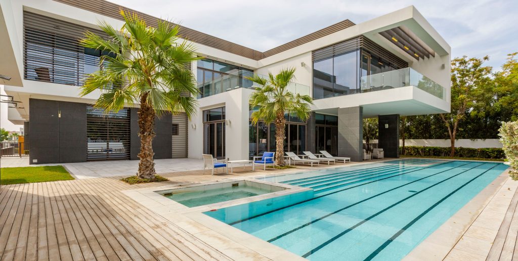 Beach villa pool designs