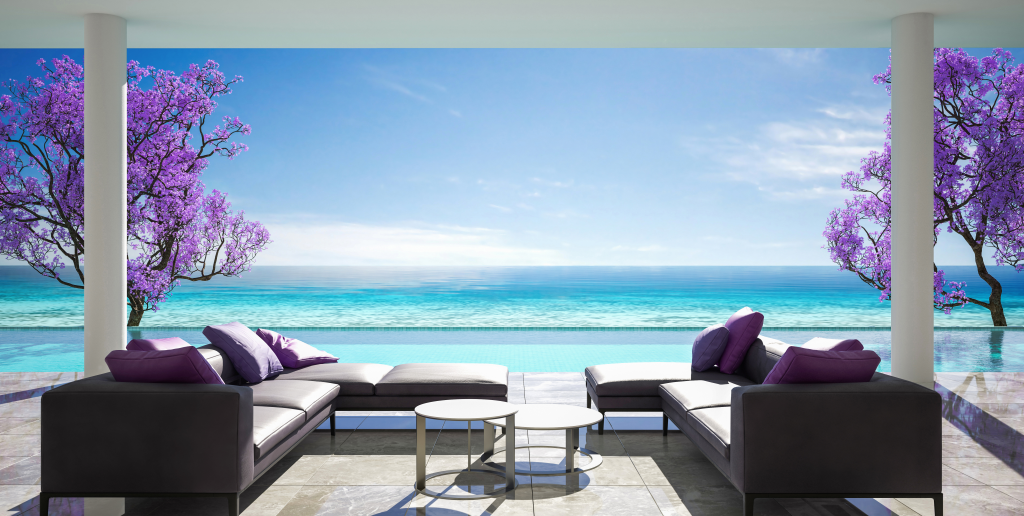 Beach villa design concept