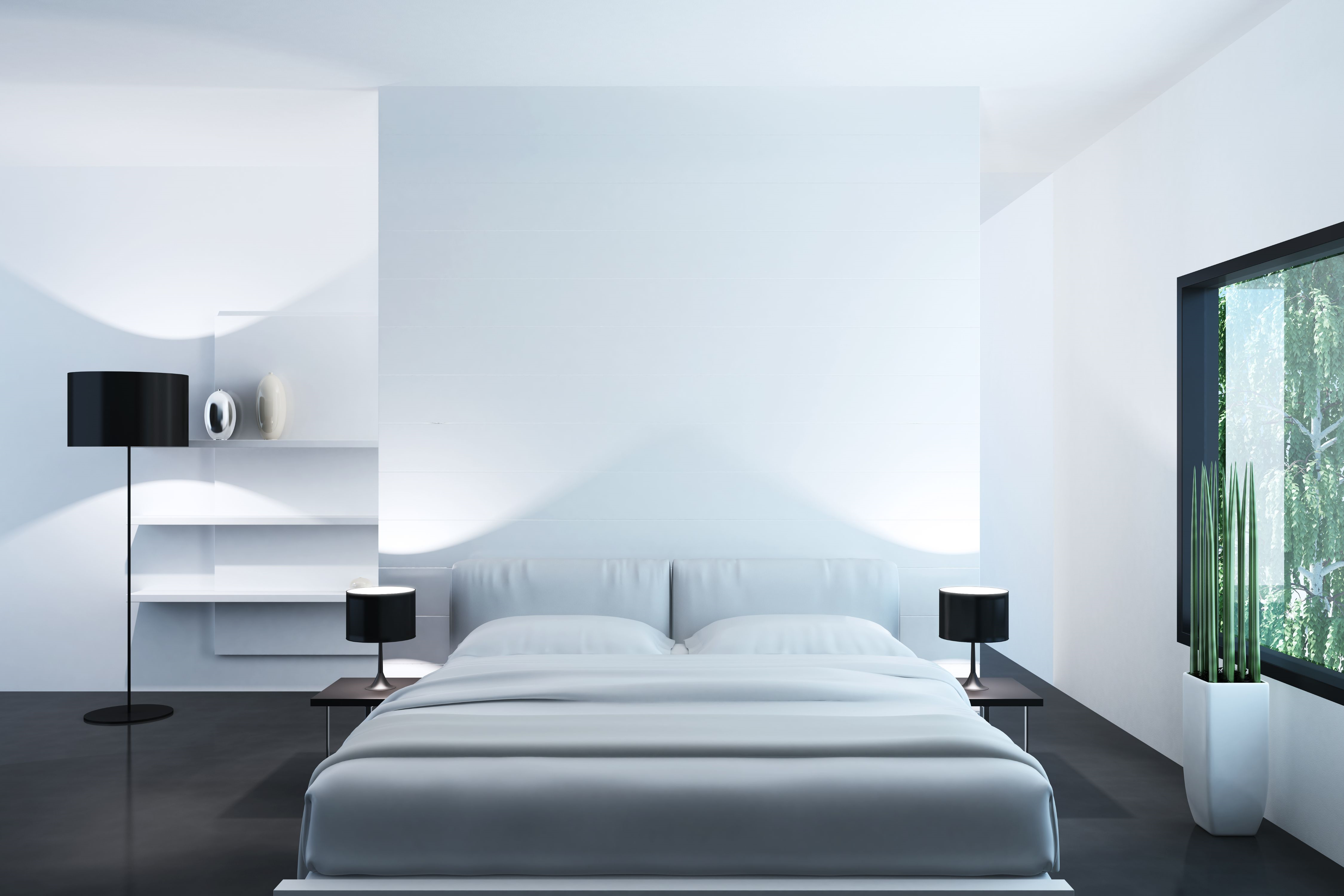 Simple modern bedroom villa furniture 