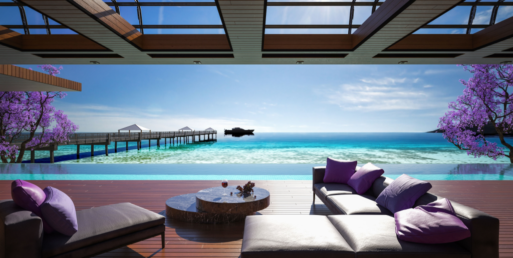Modern beach villa design