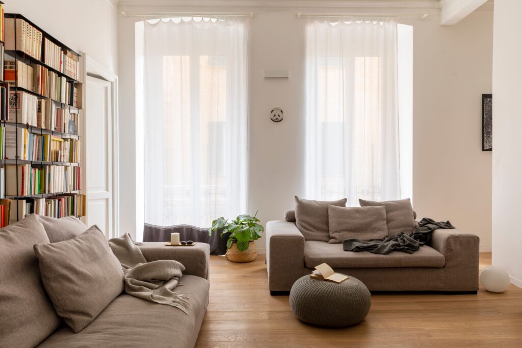 Cozy minimalist living room