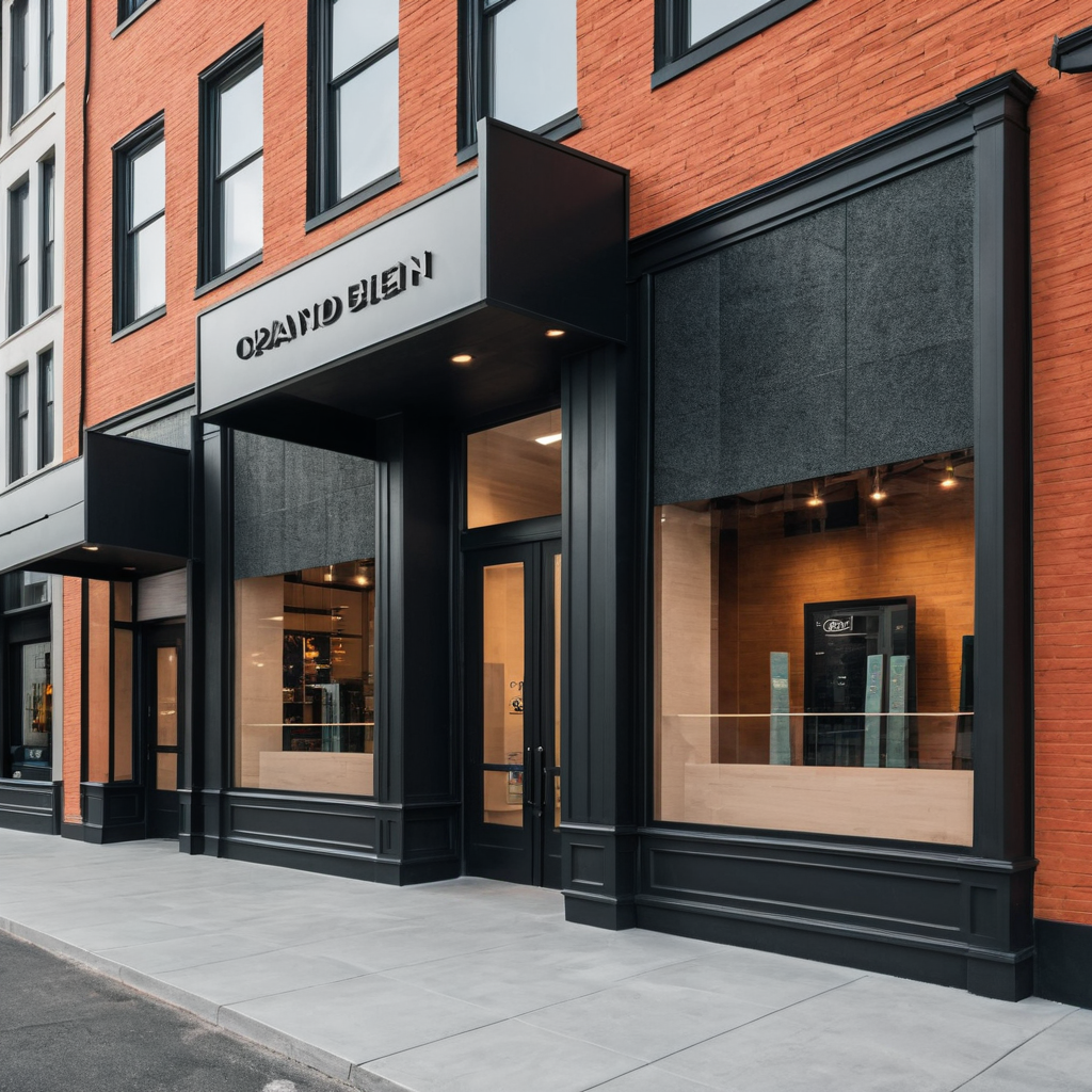 تصميم واجهات محلات تجارية حديثة